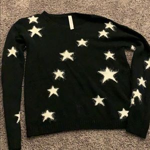 Aeropostale Black & White Star Sweater